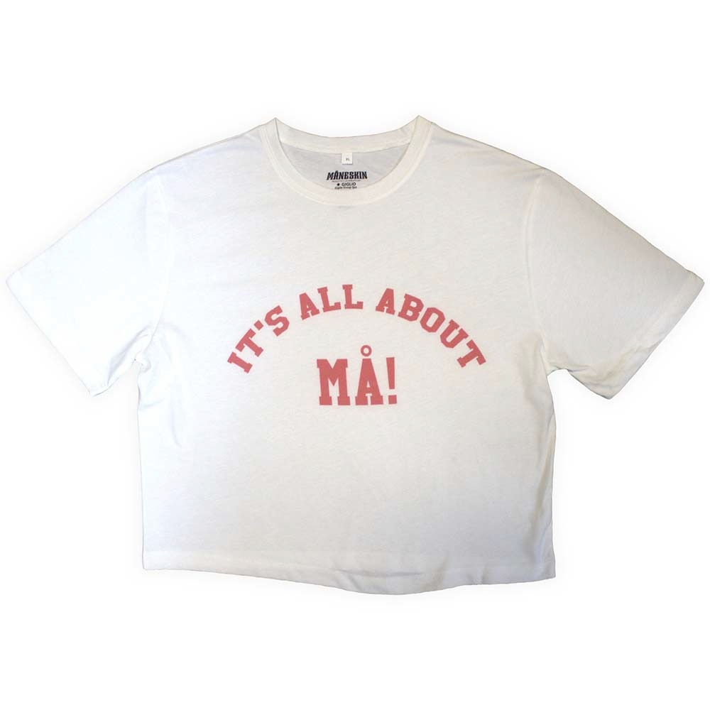 Maneskin - It's All About MA! Crop top - Wit